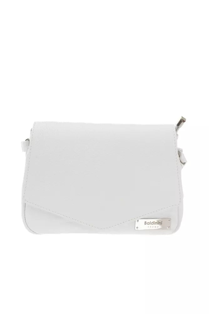 White Leather Women Crossbody Bag