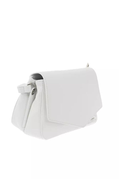 White Leather Women Crossbody Bag