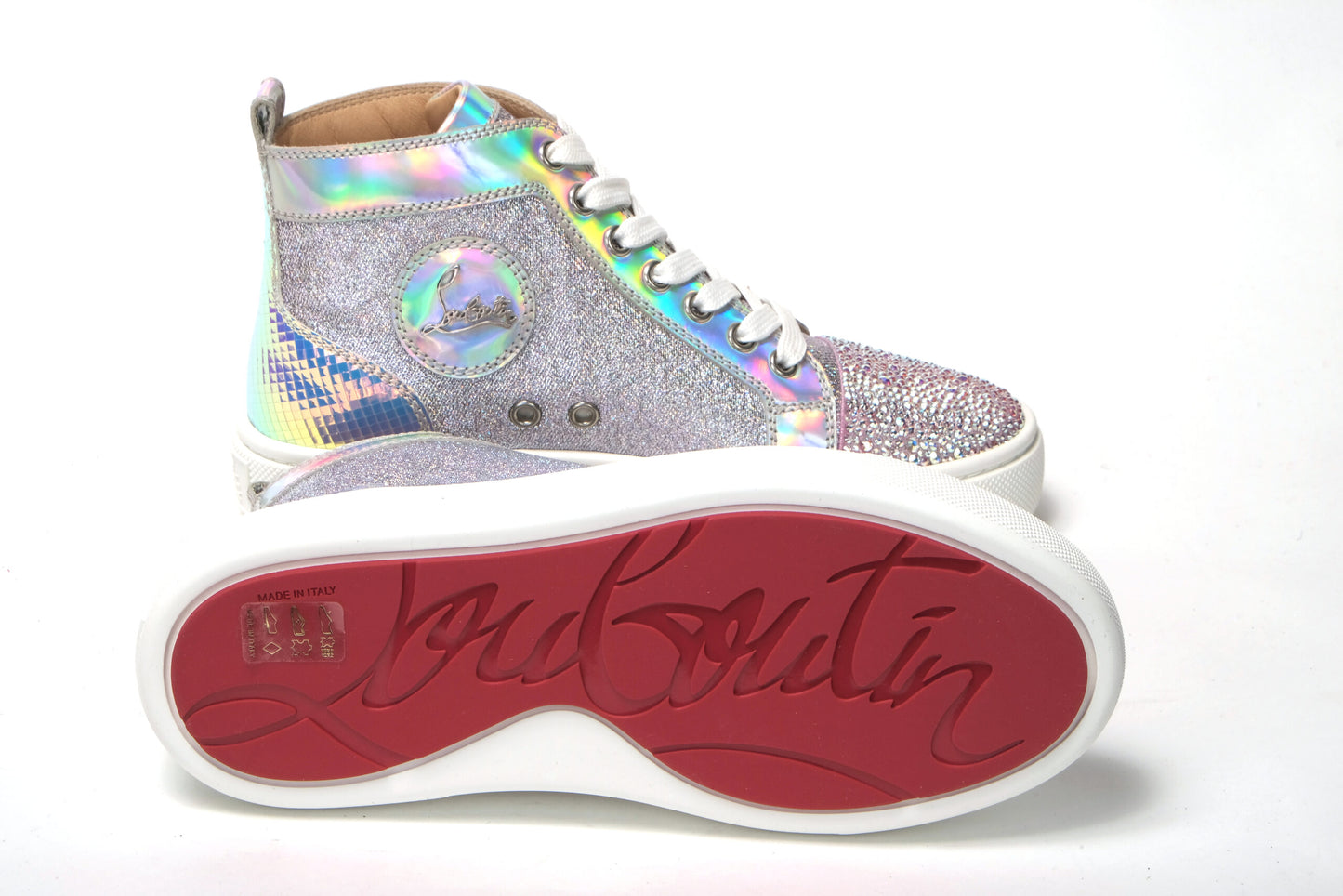 Ab/Silver Super Lou Strass Fla Sneakers