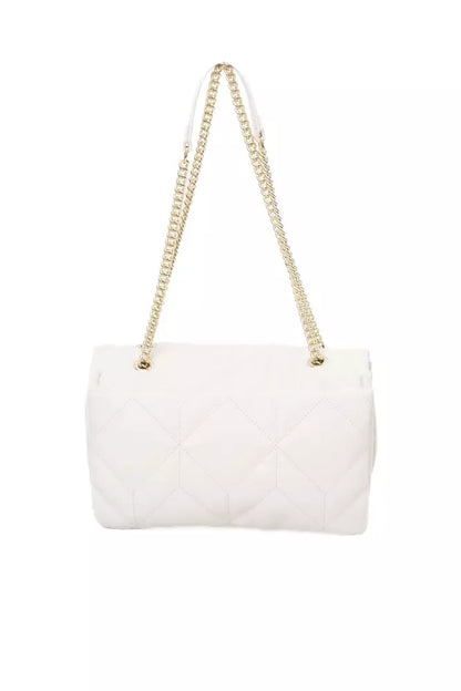 Beige Polyethylene Women Shoulder Bag