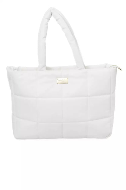 White Polyethylene Women Shoulder Bag