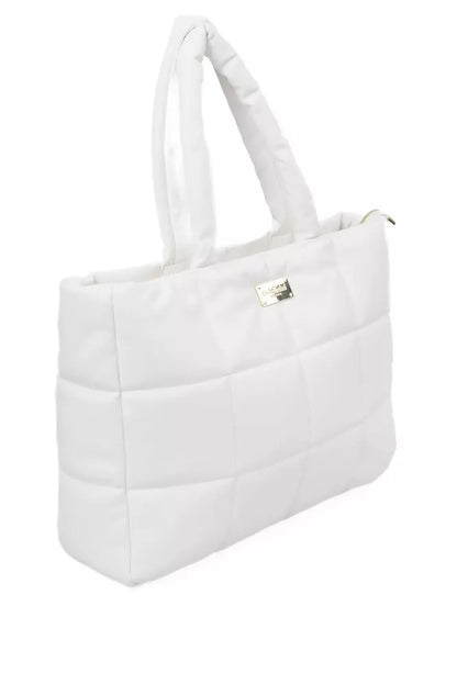 White Polyethylene Women Shoulder Bag