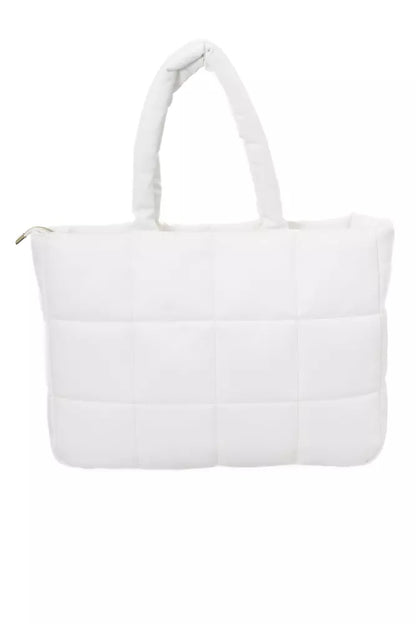 White Polyethylene Women Shoulder Bag