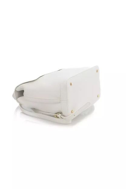 White Polyethylene Women Backpack