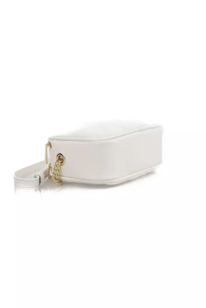 White Polyethylene Women Shoulder Bag