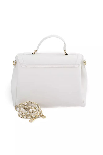 White Polyethylene Women Handbag