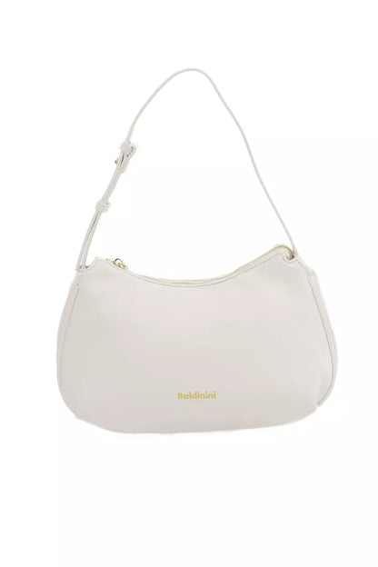 White Polyethylene Women Shoulder Bag