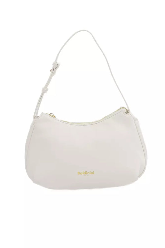 White Polyethylene Women Shoulder Bag