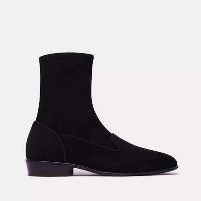 Sleek Suede Ankle Boots with Comfort Fit