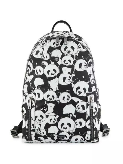 Sleek Monochrome Designer Backpack