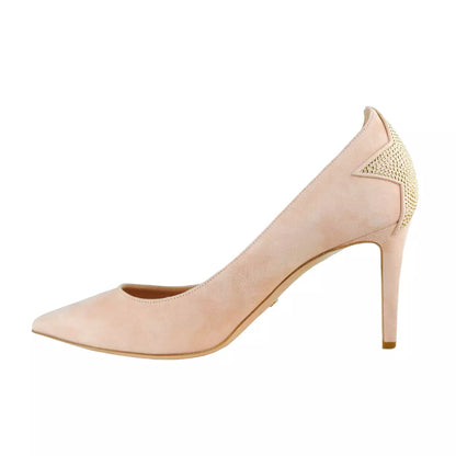 Star-Studded Suede Calfskin Pumps