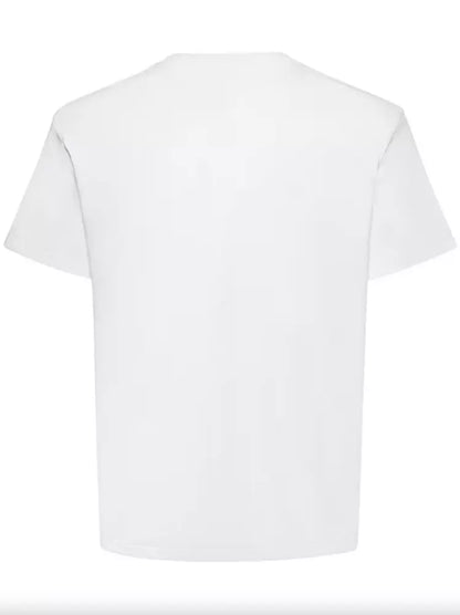 Camiseta de algodón blanca