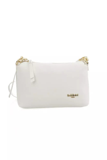 White Polyethylene Women Shoulder Bag