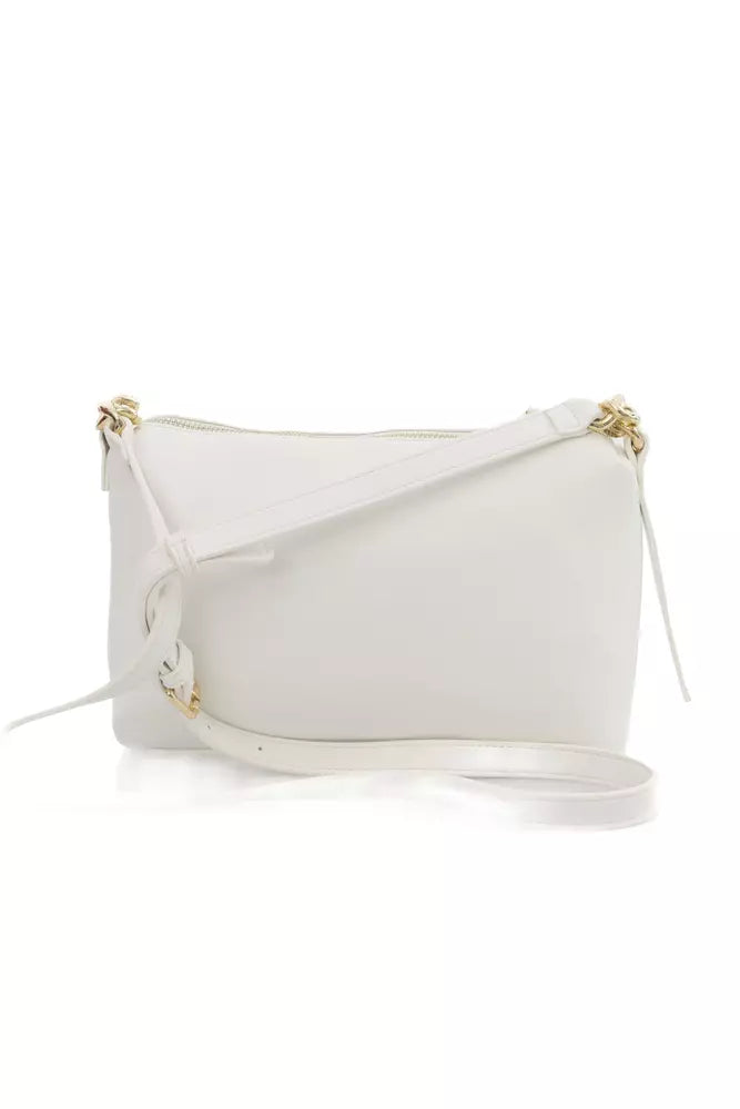 White Polyethylene Women Shoulder Bag