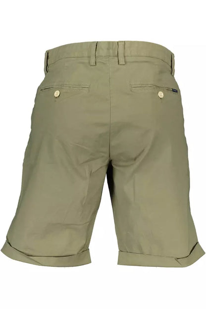 Green Cotton Men Pant