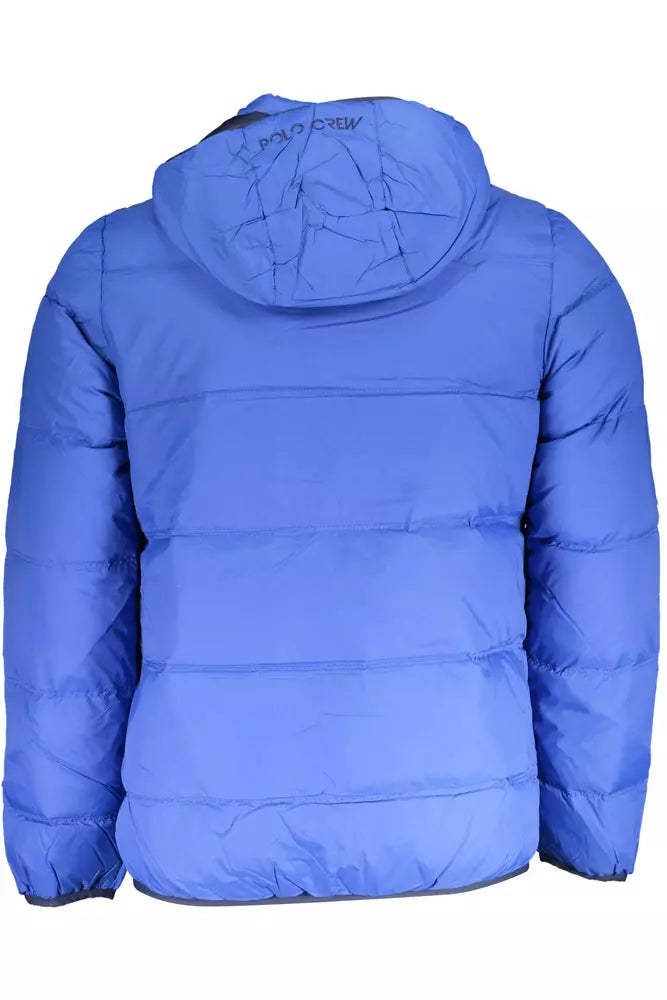 Blue Polyamide Men's Jacket