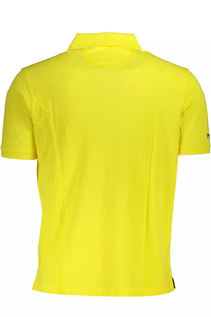 Yellow Cotton Mens Polo Shirt