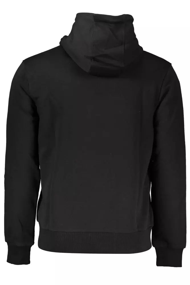 Black Cotton Men Sweater