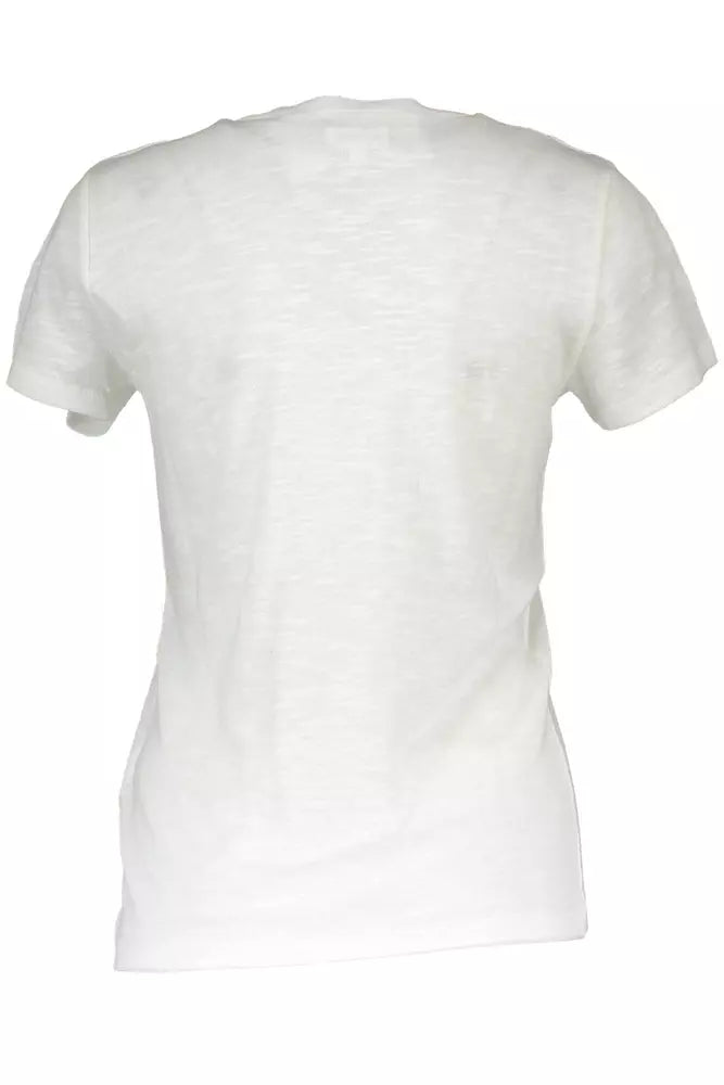 White Cotton Women Top