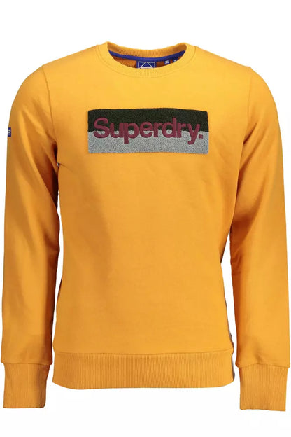 Orange Cotton Men Sweater