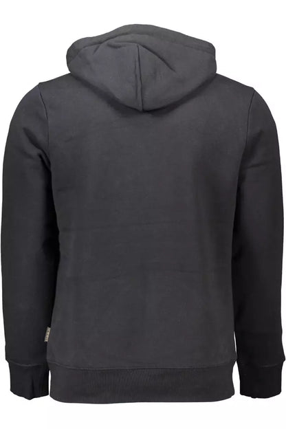 Black Cotton Men Sweater