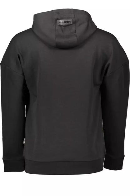 Black Cotton Men Sweater