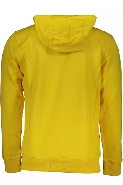 Yellow Cotton Men Sweater