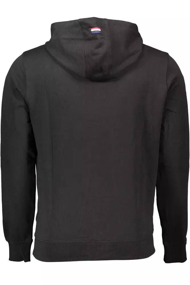 Black Cotton Men Sweater