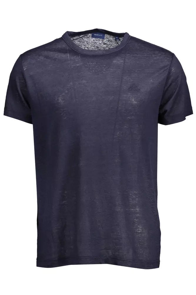 Blue Linen Men T-Shirt