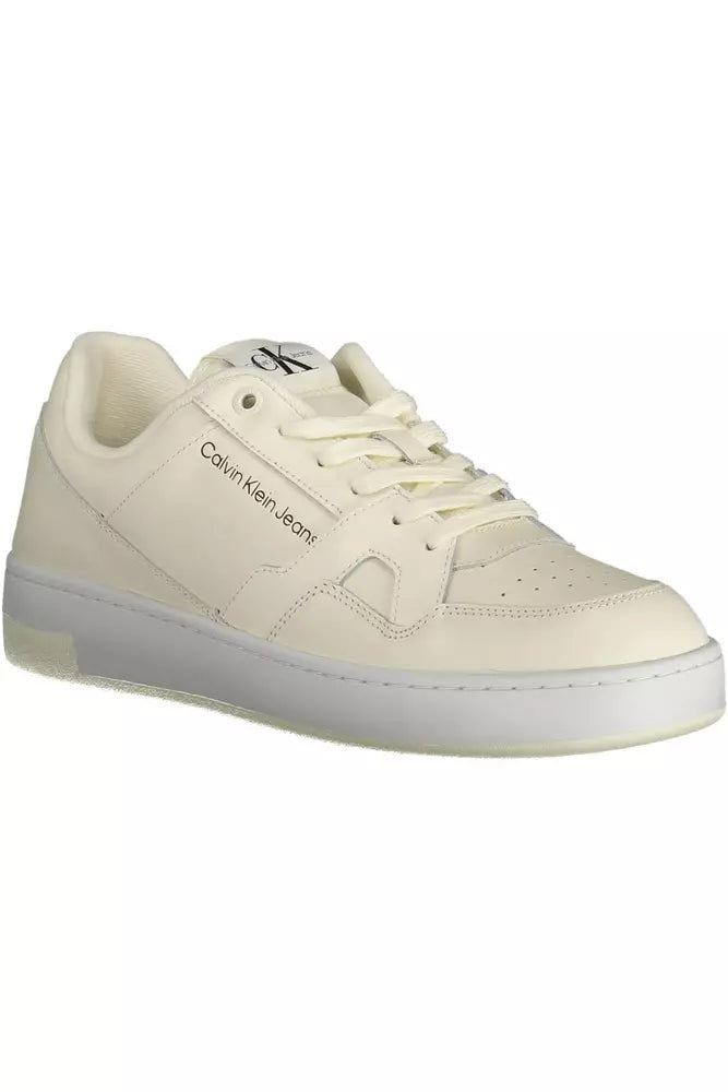 White Leather Men Sneaker