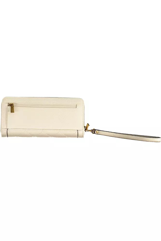 Beige Polyethylene Women Wallet