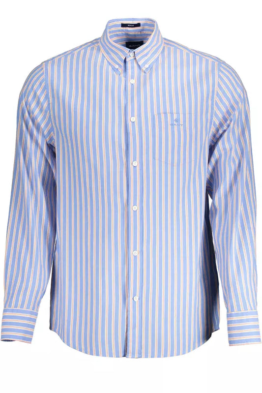 Light Blue Cotton Men Shirt