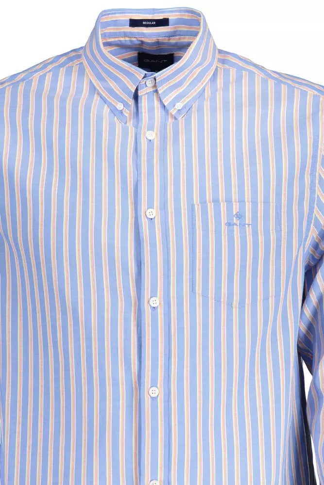 Light Blue Cotton Men Shirt