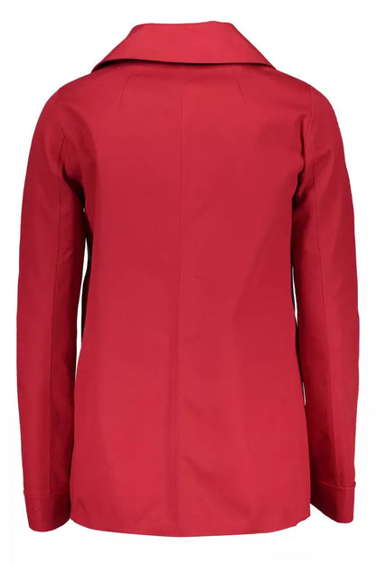 Red Cotton Women Jacket