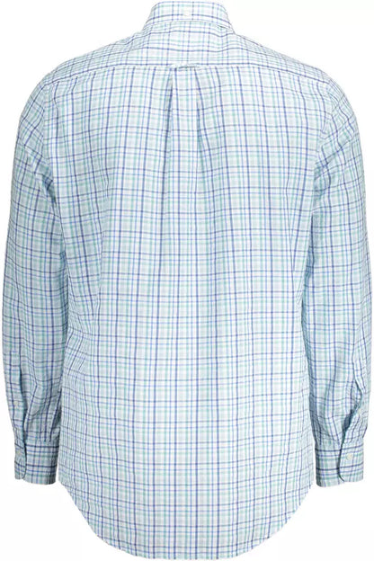 Light Blue Cotton Men Shirt