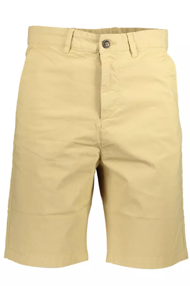 Beige Cotton Men Short