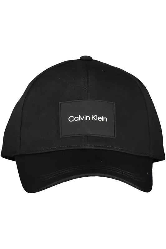 Black Cotton Men Hat