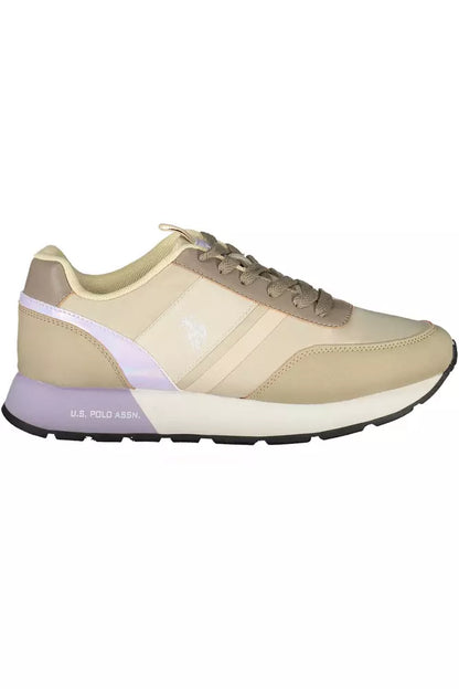 Beige Polyethylene Women Sneaker