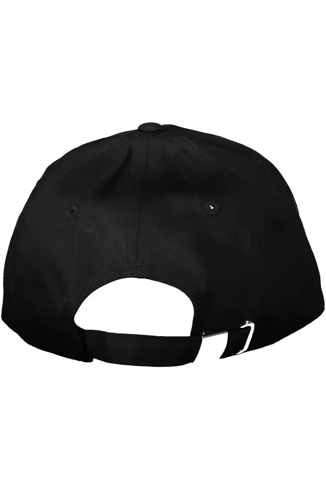 Black Cotton Men Hat