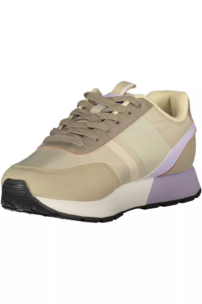 Beige Polyethylene Women Sneaker