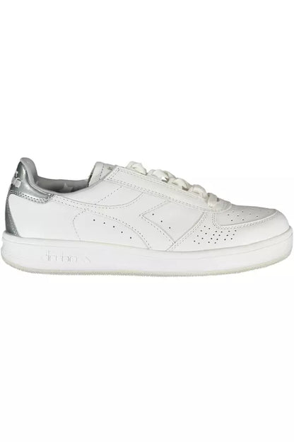 White Leather Women Sneaker