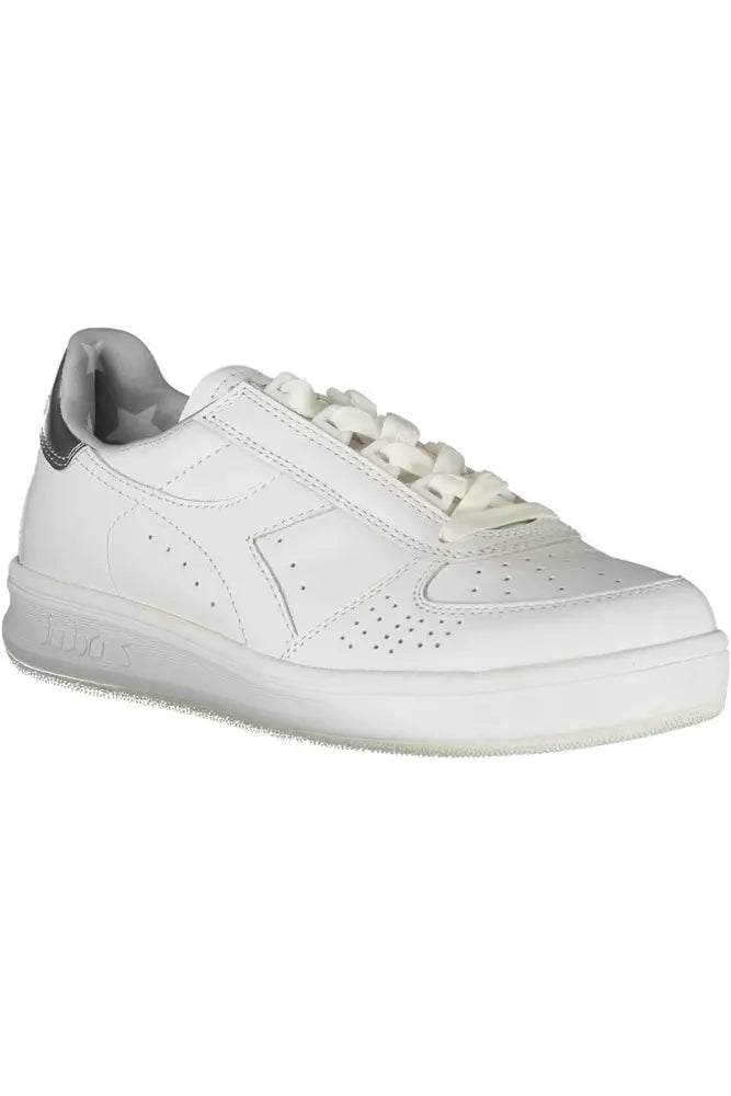 White Leather Women Sneaker