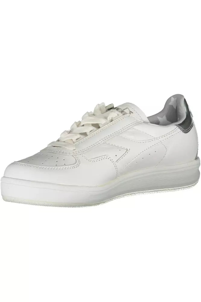 White Leather Women Sneaker