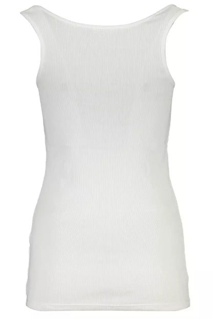 White Cotton Women Tank Top