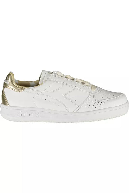 White Leather Women Sneaker