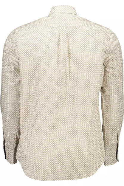 White Cotton Men Shirt