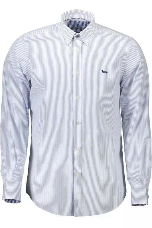 White Cotton Men Shirt