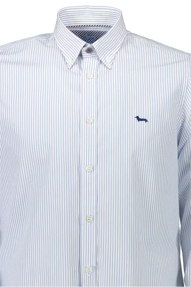 White Cotton Men Shirt