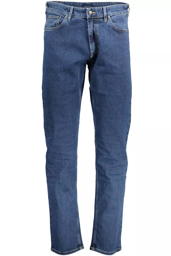 Blue Cotton Men Jeans