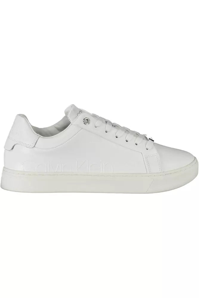 White Leather Women Sneaker